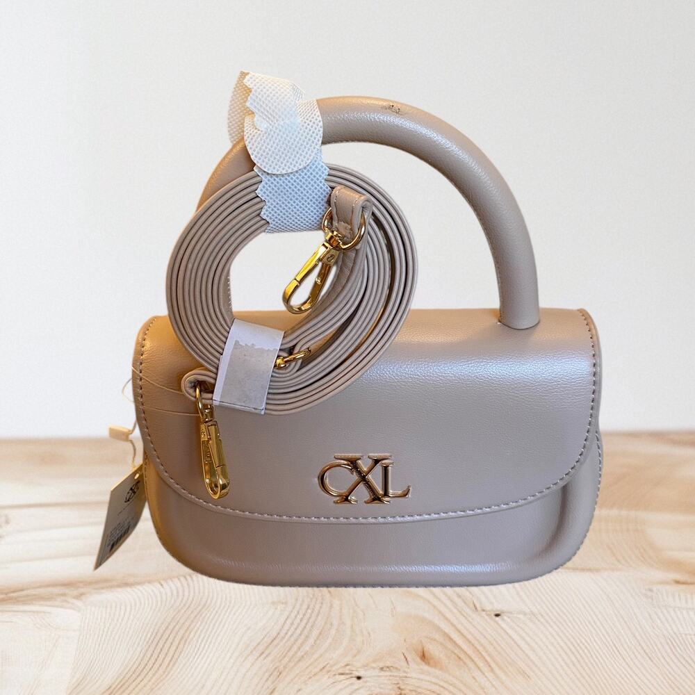 Brand New CXL by Christian Lacroix Women's Latte Brown Top Handle Crossbody Bag